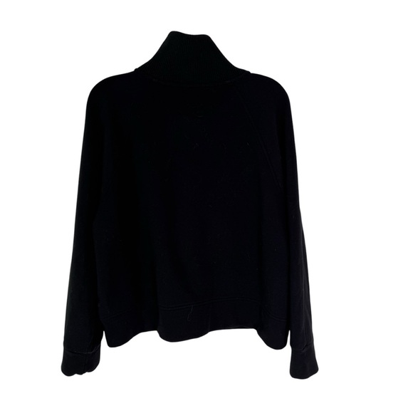 ATHLETA Women's Retroplush Revive Half Zip Sweatshirt Black Size L - Picture 6 of 11